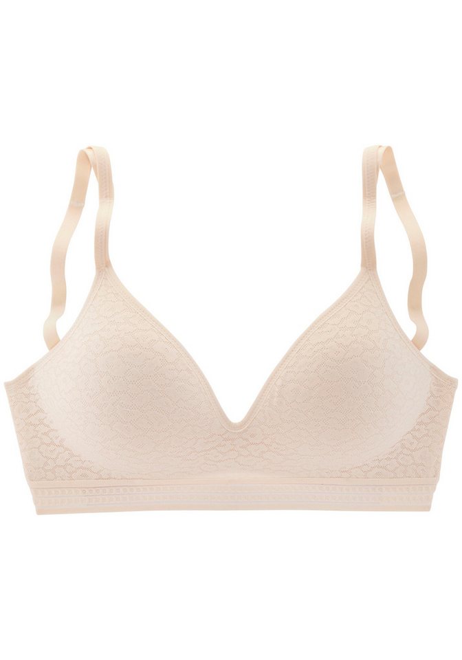 LASCANA Bralette-BH, BH ohne Bügel, Push-up-BH, Freya in Leo-Optik, bequemer BH, große Größen, Dessous – Bild 2 von 5