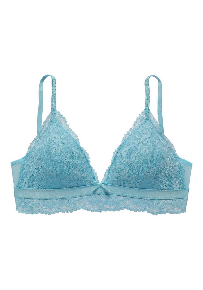 LASCANA Bralette-BH, BH ohne Bügel, Spitzen-BH mit atmungsaktiver, softer Spacer-Schale, Dessous – Bild 2 von 5