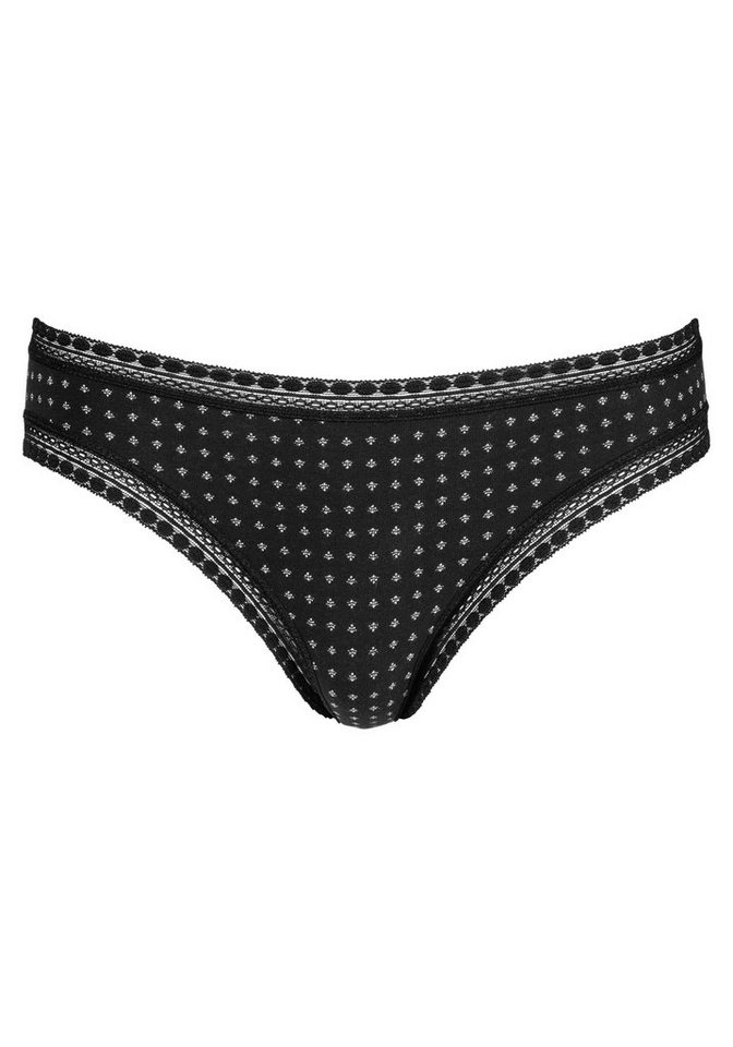LASCANA Brasilslip (3er-Pack) aus elastischer Baumwolle mit weicher Spitze – Bild 3 von 5