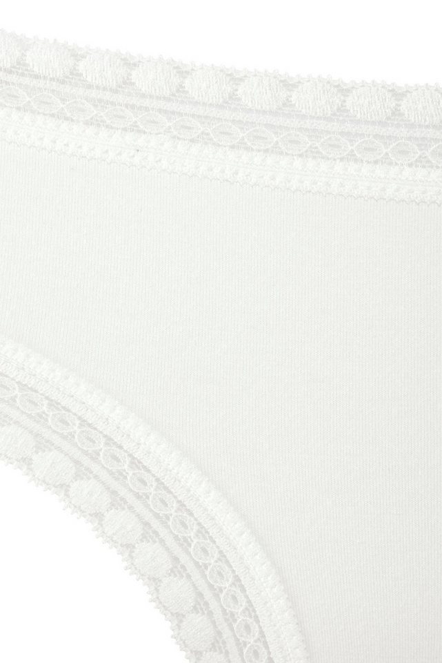 LASCANA Brasilslip (3er-Set) aus elastischer Baumwolle mit weicher Spitze – Bild 2 von 3