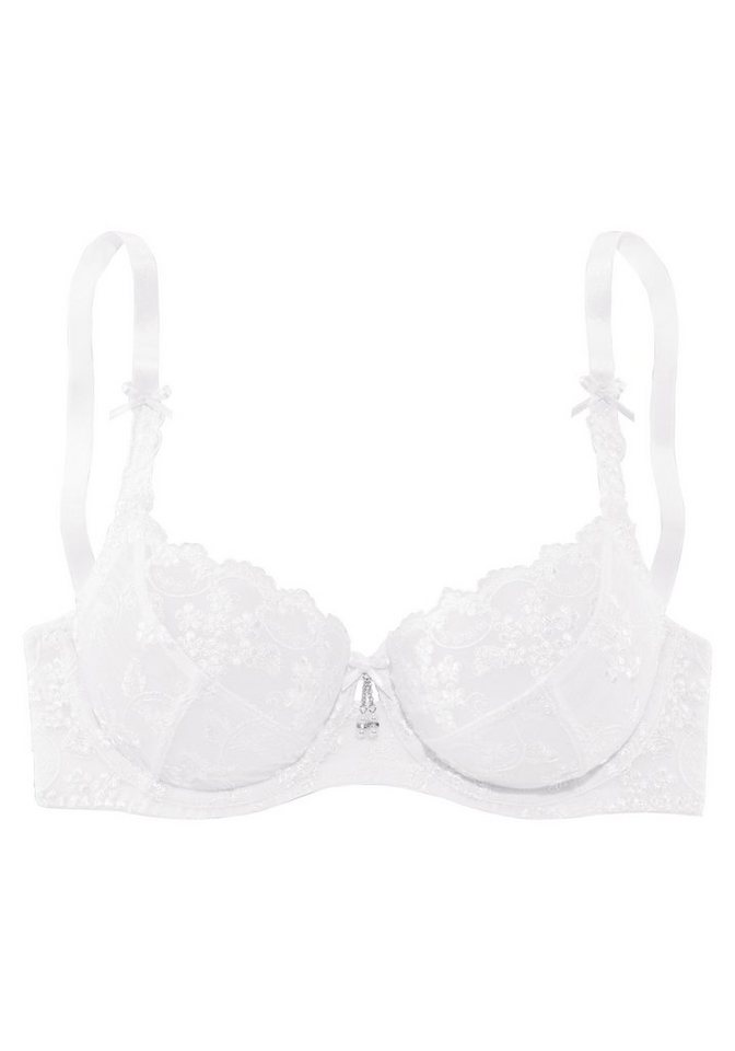 LASCANA Bügel-BH, Dirndl-BH mit Stickerei-Spitze, als Dessous-Set kombinierbar, große Größen – Bild 2 von 5
