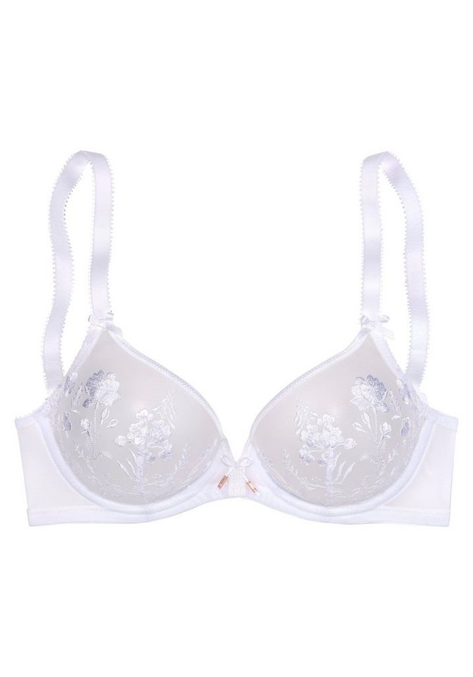 LASCANA Bügel-BH, BH mit Bügel, BH mit Blumen aus Stickereispitze, Maria als Dessous-Set kombinierbar, große Größen – Bild 2 von 5