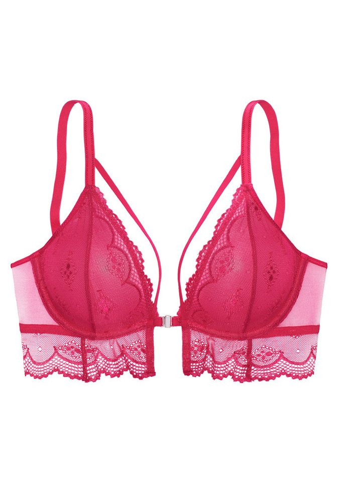 LASCANA Bügel-BH, BH mit Bügel, Spitzen-BH, mit Vorderverschluss sexy Unterwäsche, sexy Dessous, Reizwäsche Damen – Bild 2 von 5