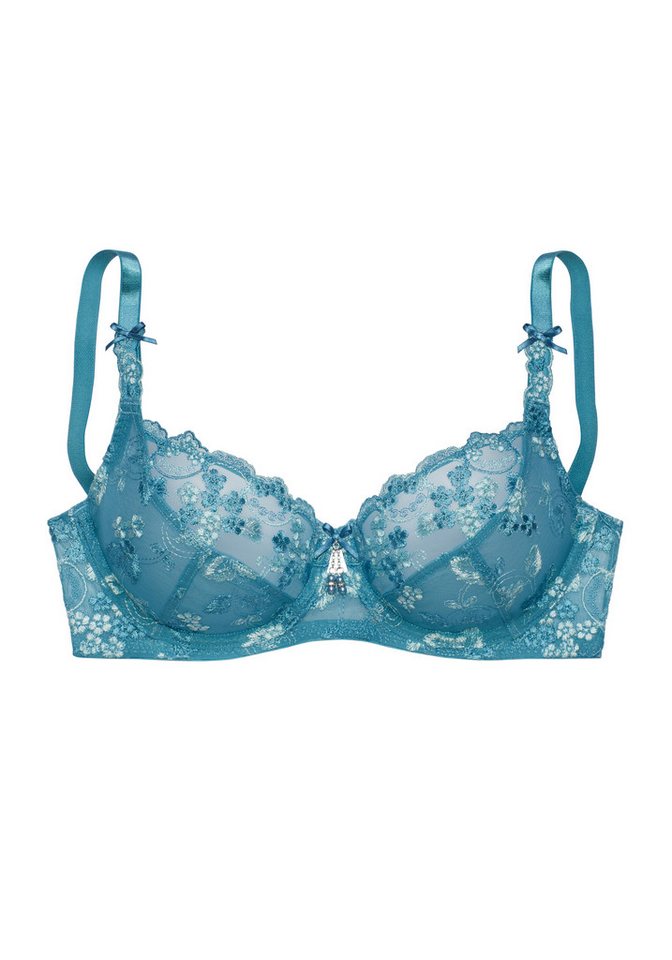 LASCANA Bügel-BH, Dirndl-BH mit Stickerei-Spitze, als Dessous-Set kombinierbar, große Größen – Bild 2 von 4
