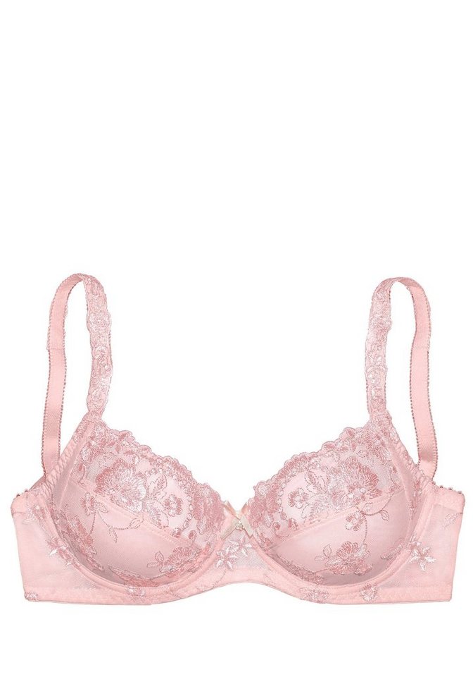 LASCANA Bügel-BH Spitzen-BH, Dirndl-BH, Wanda mit Stickerei Spitze, als Dessous-Set kombinierbar, große Größen – Bild 2 von 5