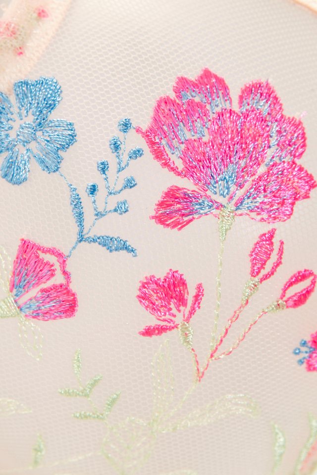 LASCANA Bügel-BH, BH mit Bügel, BH mit Blumen aus Stickereispitze, Maria als Dessous-Set kombinierbar, große Größen – Bild 5 von 5