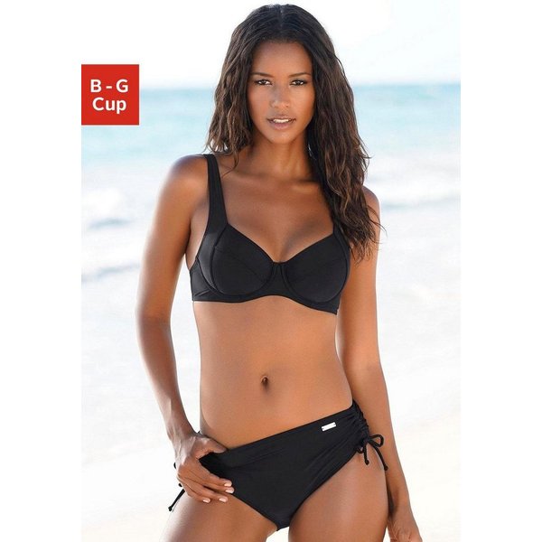 LASCANA Bügel-Bikini Annelie mit seitlich geraffter Bikinihose