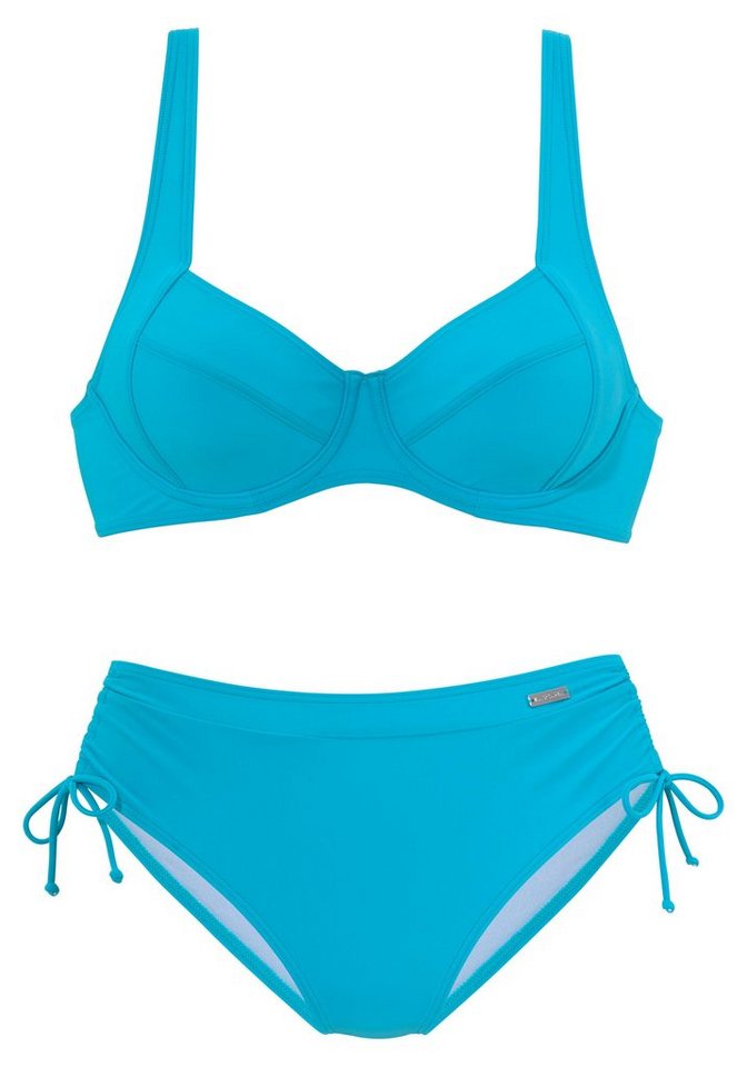 LASCANA Bügel-Bikini Annelie mit seitlich geraffter Bikinihose – Bild 2 von 5