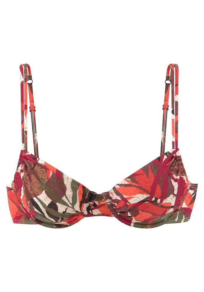 LASCANA Bügel-Bikini-Top Ava, im tropischen Design – Bild 2 von 5