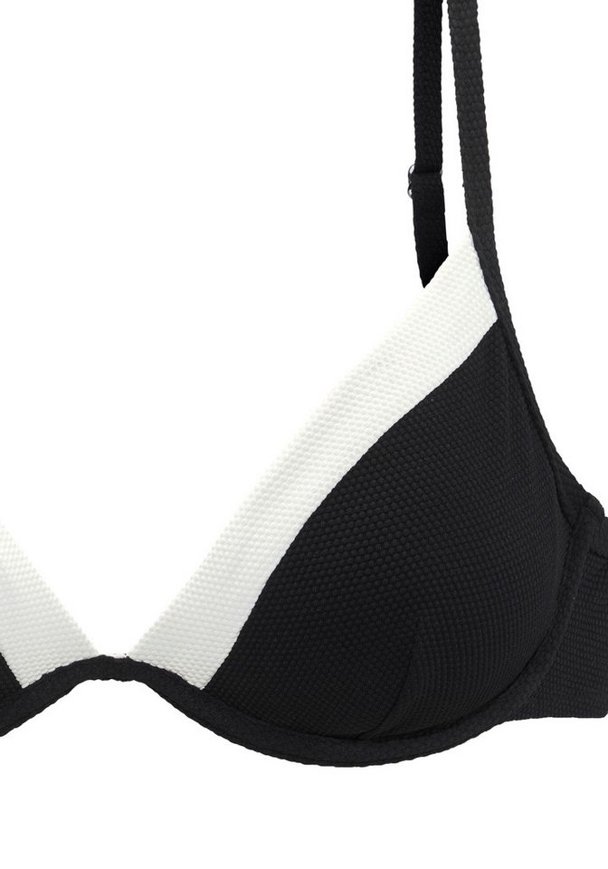 LASCANA Bügel-Bikini-Top Chic, aus eleganter Strukturware – Bild 2 von 3