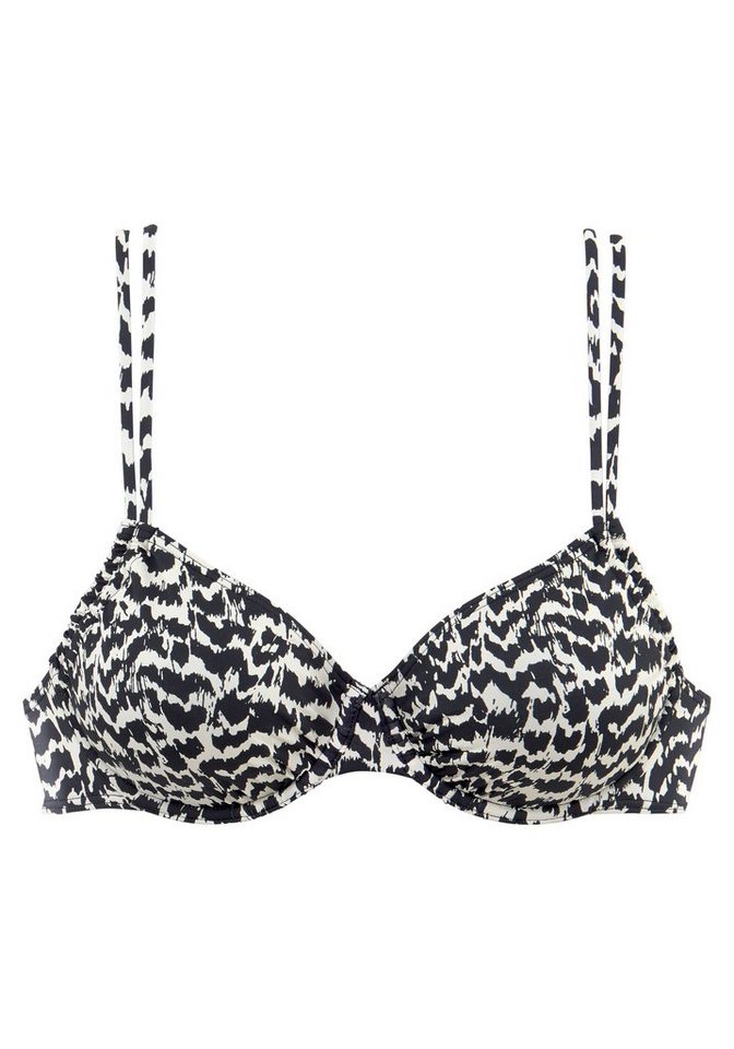 LASCANA Bügel-Bikini-Top Clara, mit Doppelträgern und Print – Bild 2 von 5