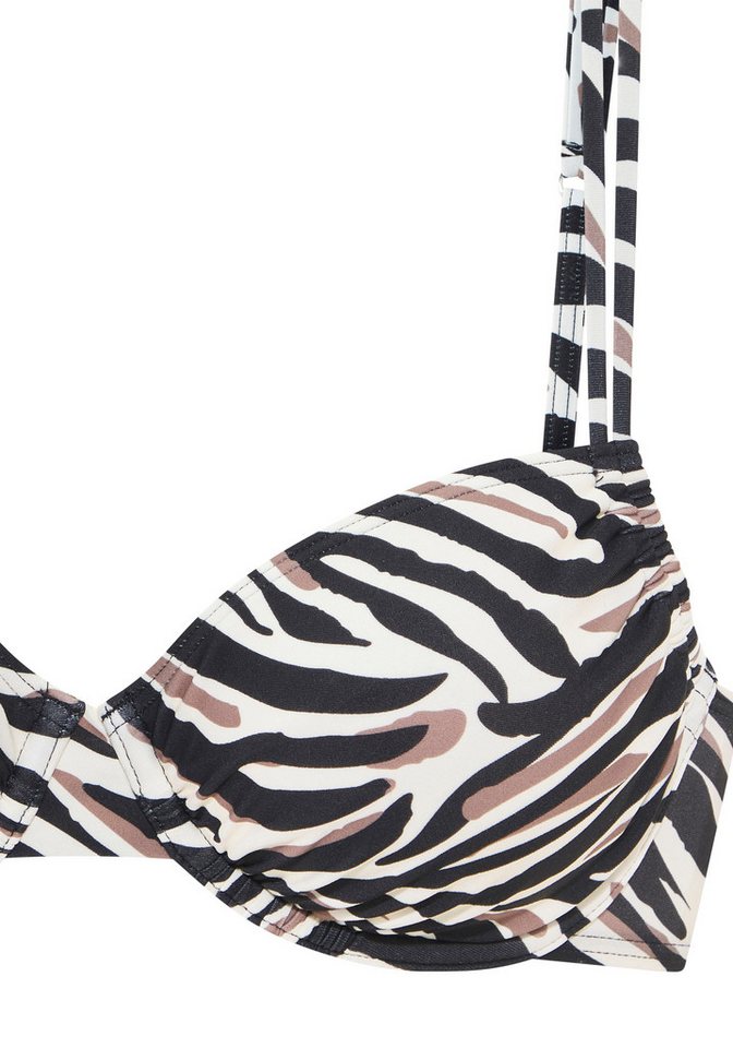 LASCANA Bügel-Bikini-Top Debbie, mit abstraktem Animal-Print – Bild 3 von 4