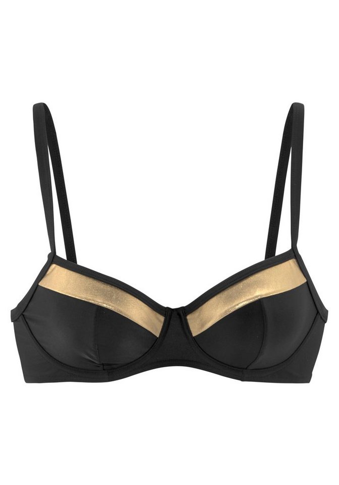 LASCANA Bügel-Bikini-Top Elodie, mit trendigem Materialeinsatz – Bild 2 von 5