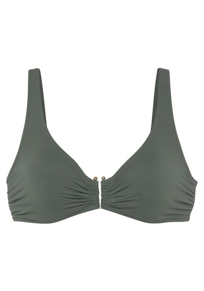 LASCANA Bügel-Bikini-Top Italy, mit goldfarbigen Accessoire – Bild 2 von 5