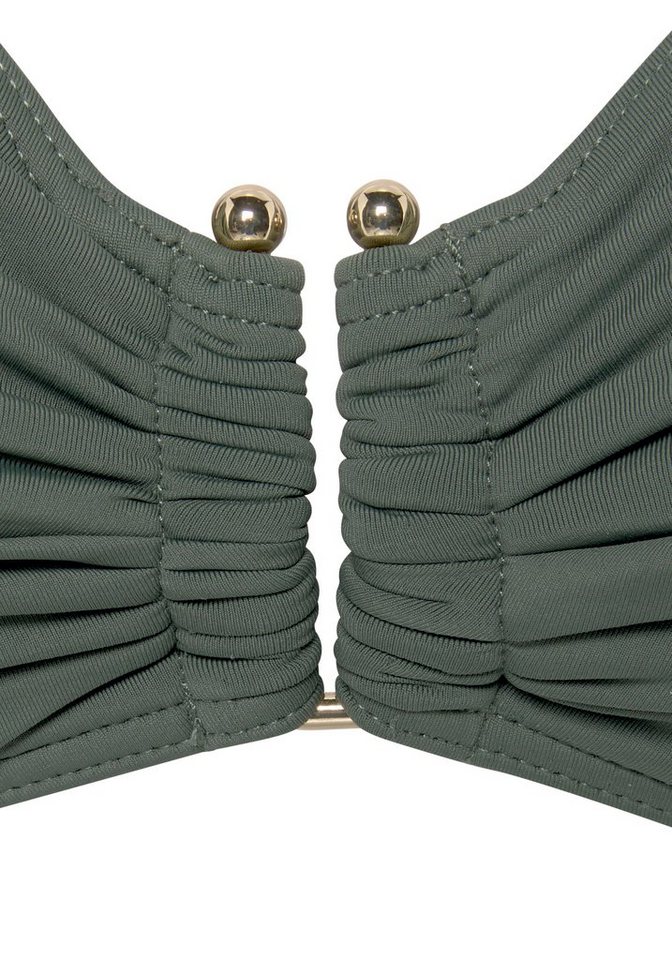 LASCANA Bügel-Bikini-Top Italy, mit goldfarbigen Accessoire – Bild 3 von 5