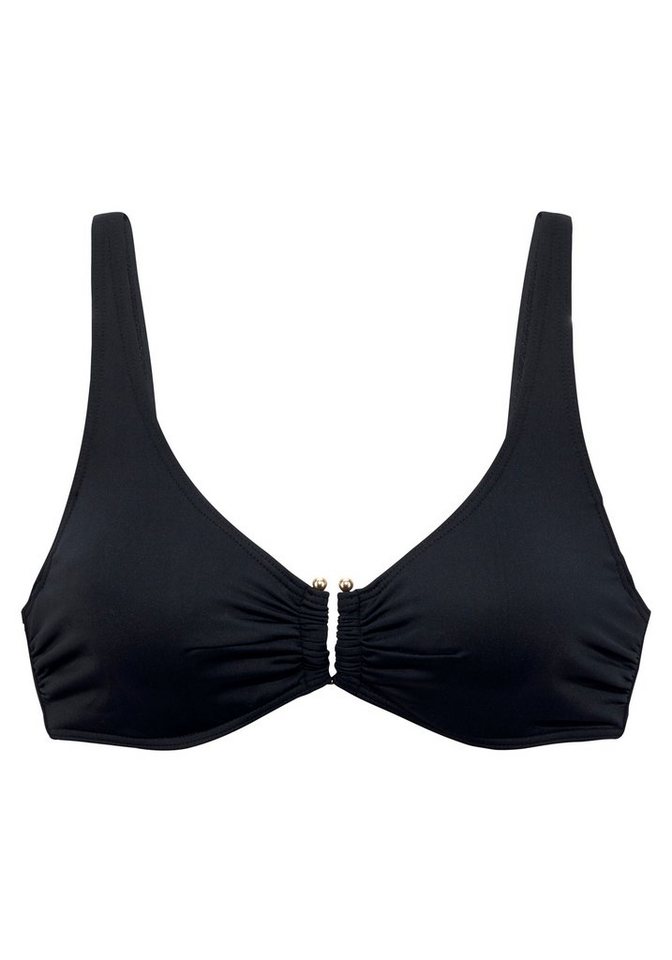 LASCANA Bügel-Bikini-Top Italy, mit goldfarbigen Accessoire – Bild 2 von 5