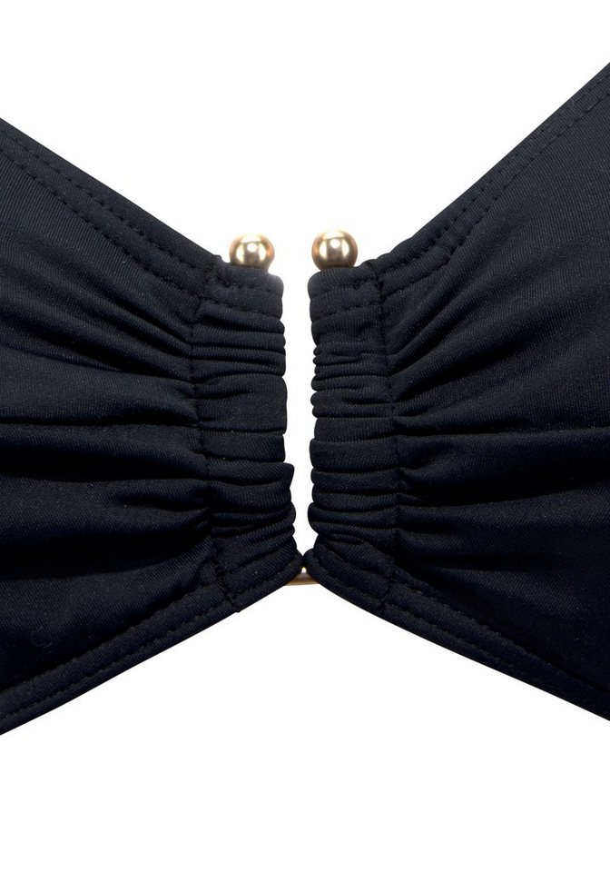 LASCANA Bügel-Bikini-Top Italy, mit goldfarbigen Accessoire – Bild 3 von 5