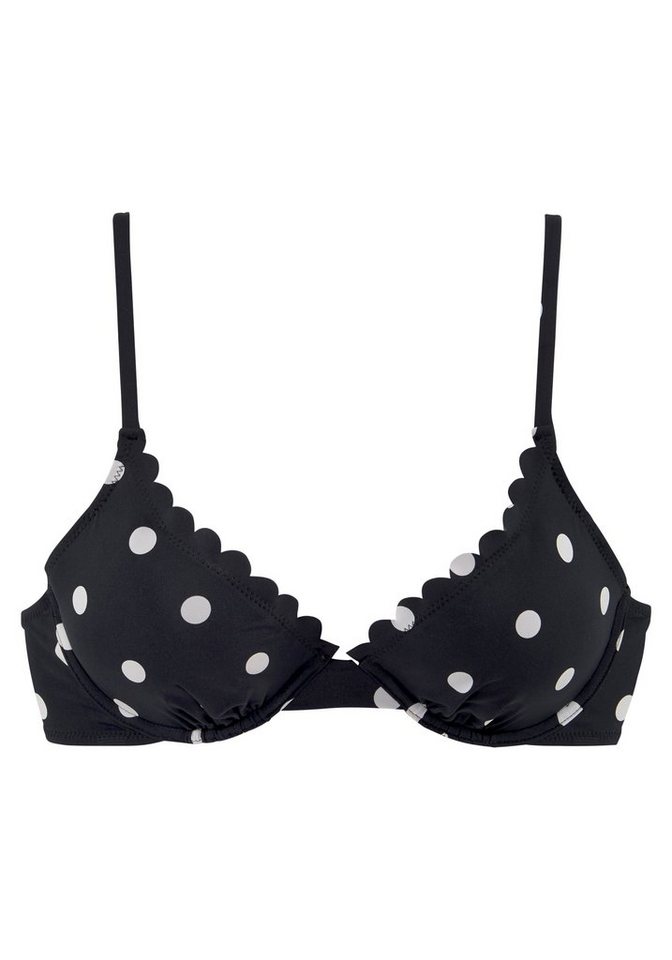 LASCANA Bügel-Bikini-Top Jada, mit leichter Wattierung und Muschelkante – Bild 2 von 5