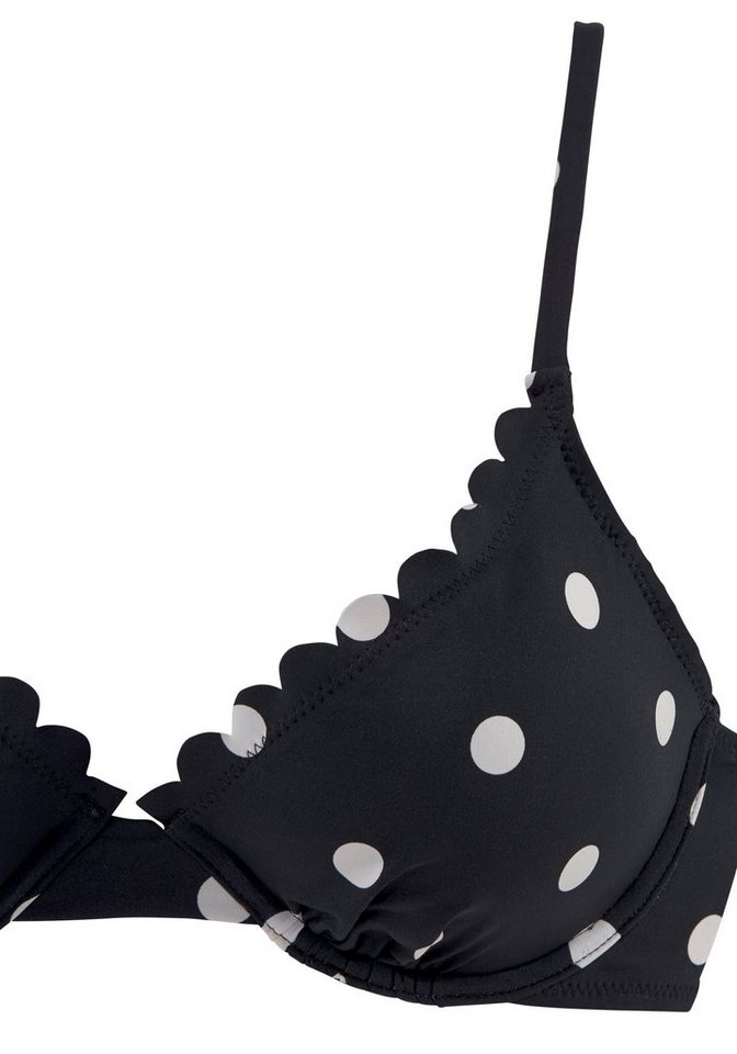 LASCANA Bügel-Bikini-Top Jada, mit leichter Wattierung und Muschelkante – Bild 3 von 5