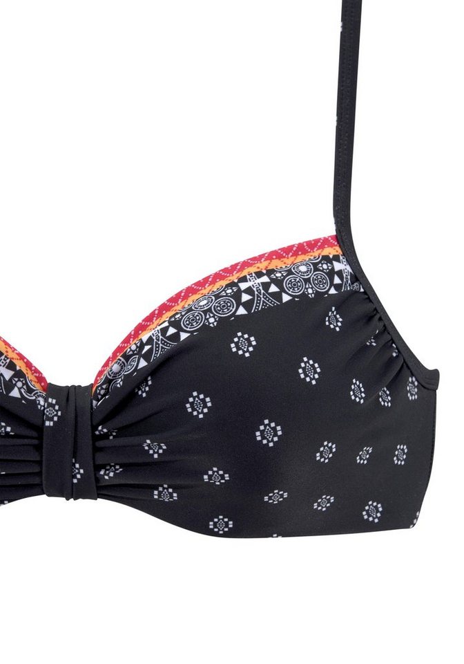 LASCANA Bügel-Bikini-Top Kimer, mit modernem Print – Bild 4 von 5