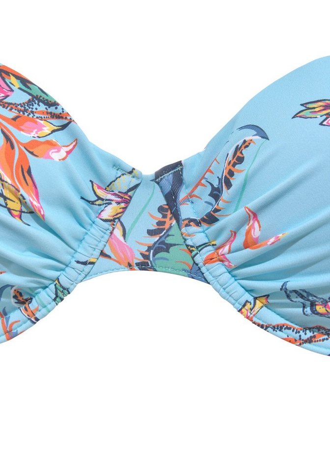 LASCANA Bügel-Bikini-Top Malia, mit tropischem Print – Bild 3 von 5