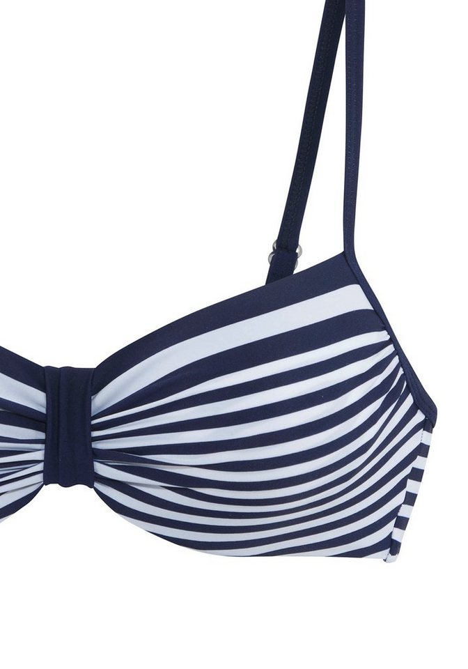 LASCANA Bügel-Bikini-Top Myst, mit platziertem Streifen-Design – Bild 3 von 5