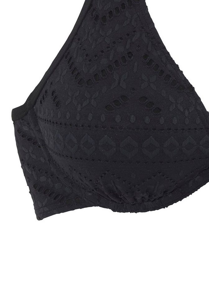 LASCANA Bügel-Bikini-Top Omara, mit Lochstickerei – Bild 3 von 5