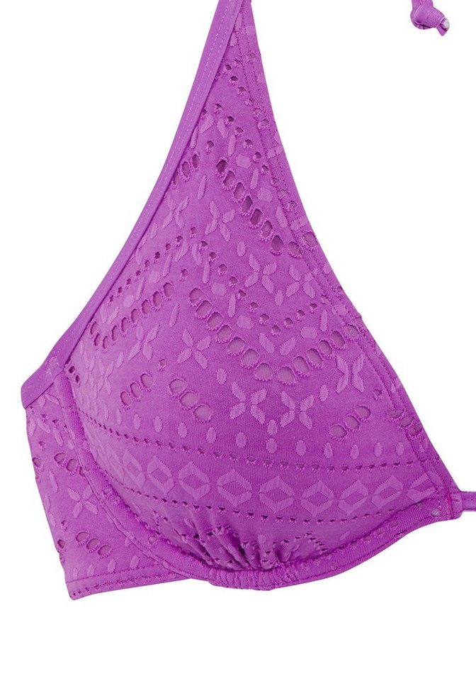 LASCANA Bügel-Bikini-Top Omara, mit Lochstickerei – Bild 3 von 5