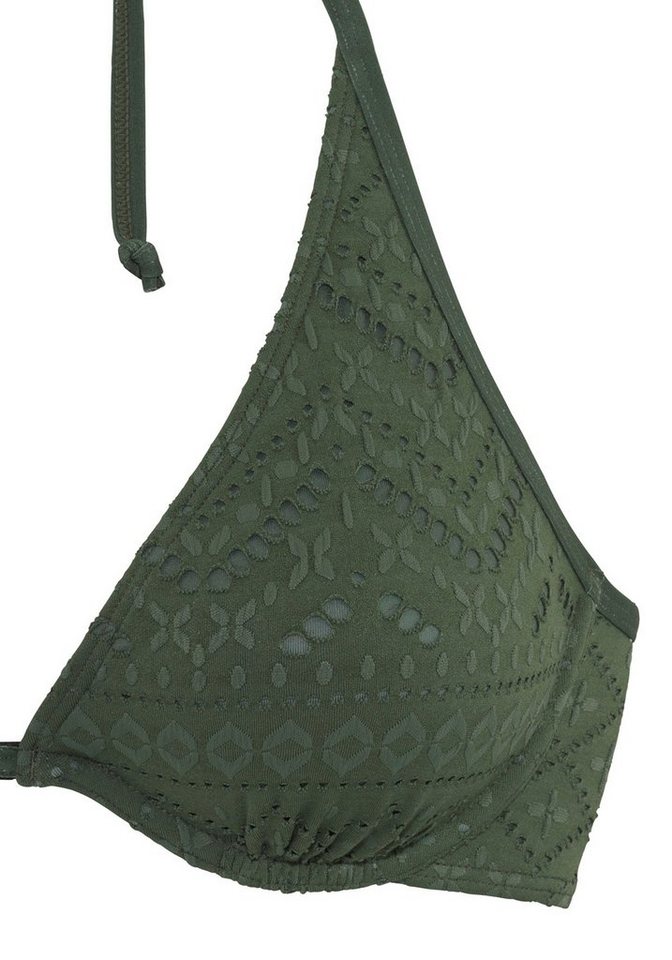 LASCANA Bügel-Bikini-Top Omara, mit Lochstickerei – Bild 4 von 5