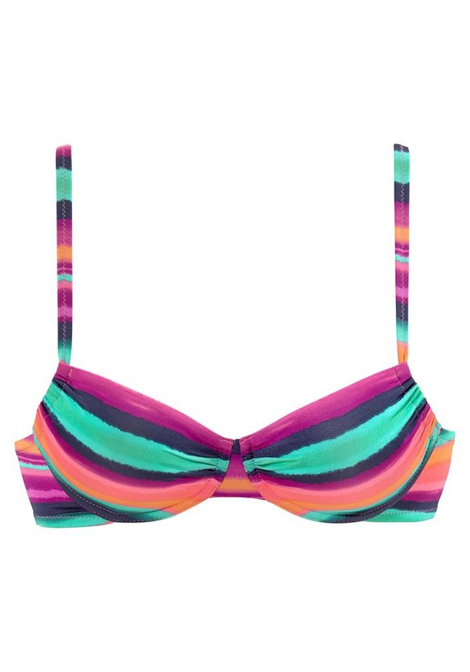 LASCANA Bügel-Bikini-Top Rainbow, mit seitlicher Regulierung – Bild 2 von 5
