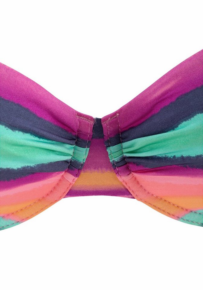 LASCANA Bügel-Bikini-Top Rainbow, mit seitlicher Regulierung – Bild 4 von 5
