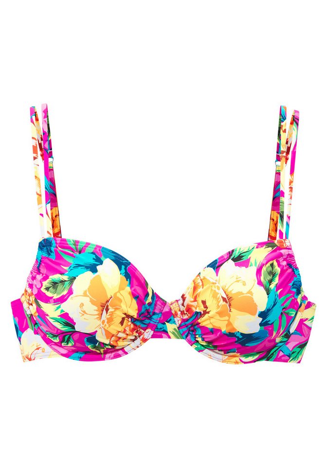 LASCANA Bügel-Bikini-Top Riley, mit floralem Allover-Print – Bild 2 von 4