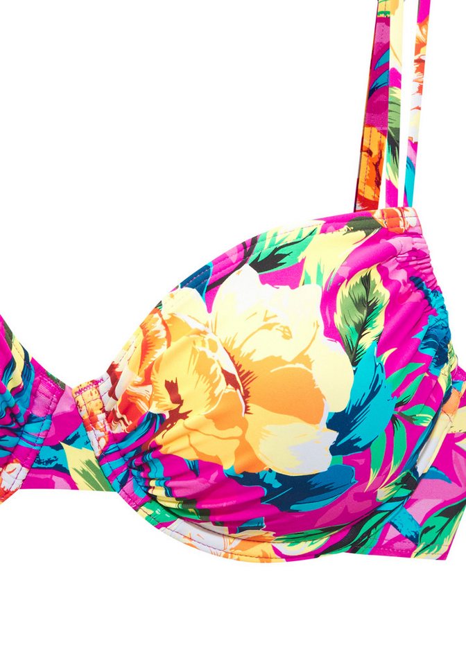 LASCANA Bügel-Bikini-Top Riley, mit floralem Allover-Print – Bild 3 von 4