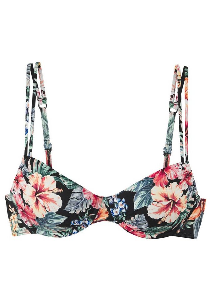 LASCANA Bügel-Bikini-Top Salsa, mit tollem Blumenprint – Bild 2 von 5