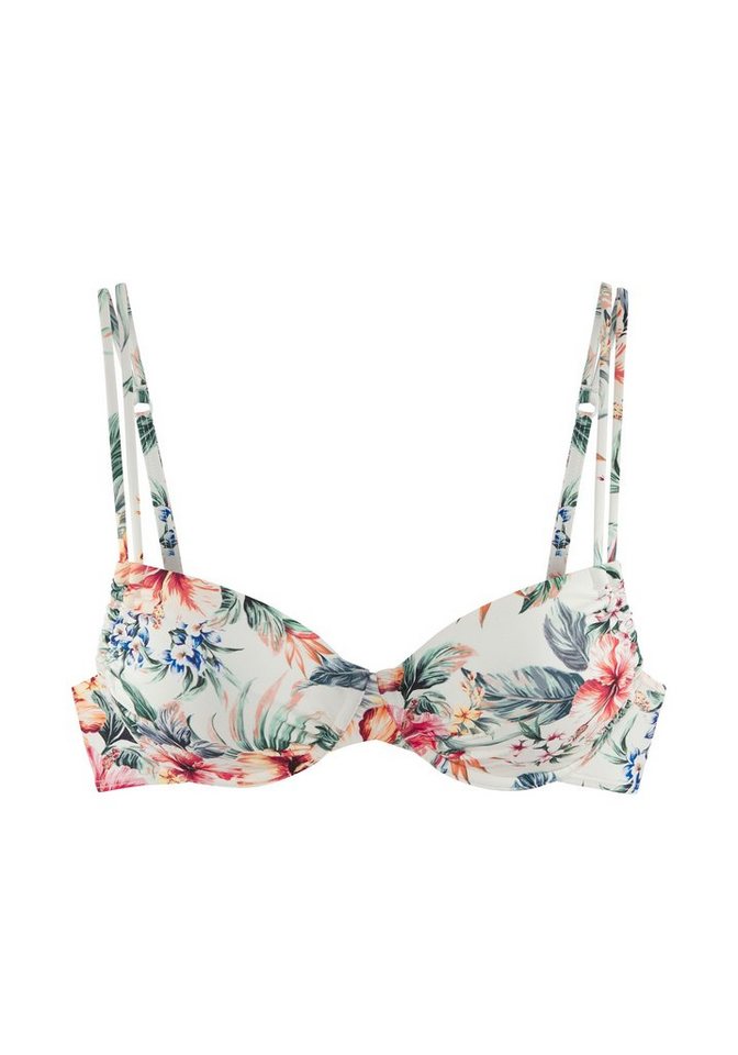 LASCANA Bügel-Bikini-Top Salsa, mit tollem Blumenprint – Bild 2 von 5