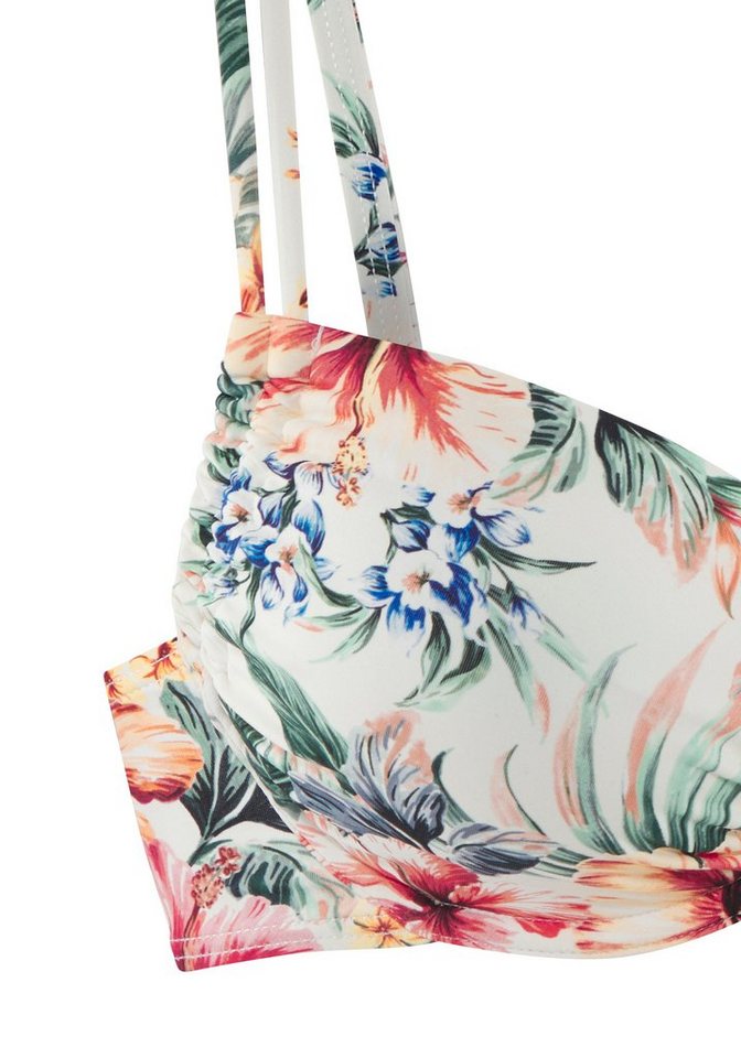 LASCANA Bügel-Bikini-Top Salsa, mit tollem Blumenprint – Bild 3 von 5