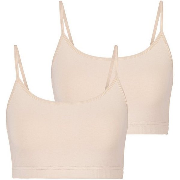 LASCANA Bustier (2er-Pack) aus elastischer Baumwolle