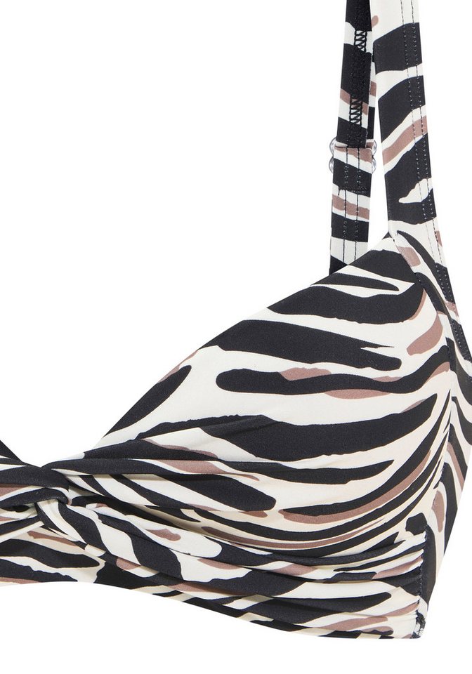 LASCANA Bustier-Bikini-Top Debbie, mit abstraktem Animal-Print – Bild 2 von 3