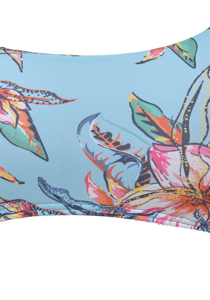 LASCANA Bustier-Bikini-Top Malia, mit tropischem Print – Bild 4 von 5
