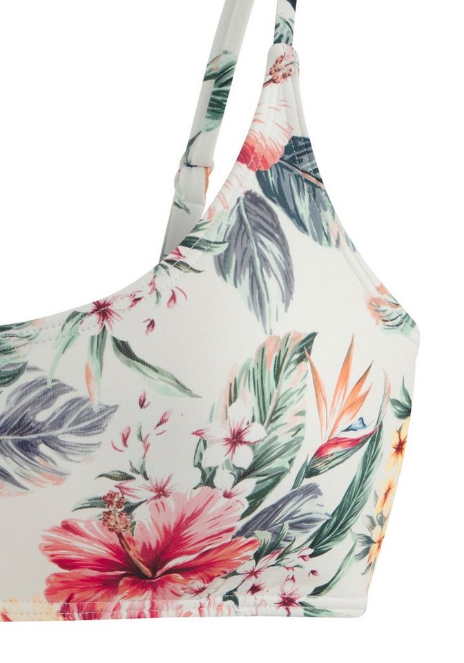 LASCANA Bustier-Bikini-Top Salsa, mit tollem Blumenprint – Bild 3 von 5