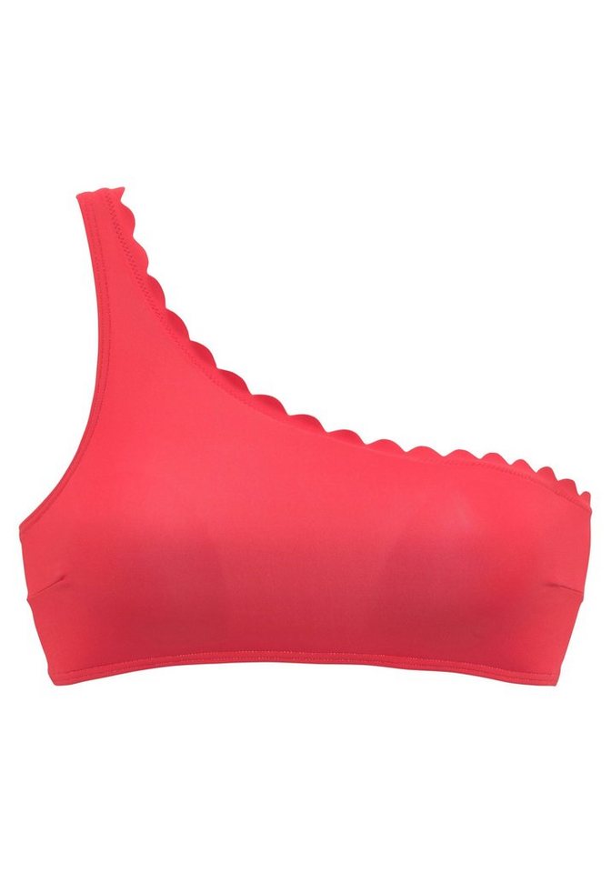 LASCANA Bustier-Bikini-Top Scallop, in One-Shoulder-Form – Bild 2 von 5