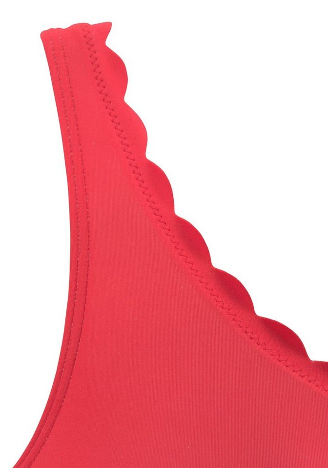LASCANA Bustier-Bikini-Top Scallop, in One-Shoulder-Form – Bild 3 von 5