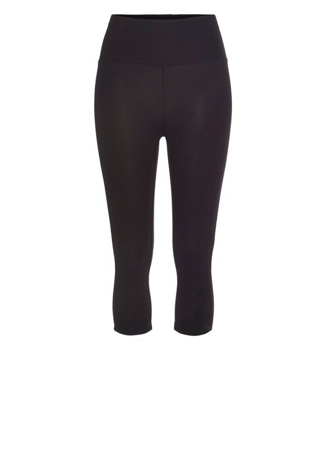 LASCANA Caprileggings mit breitem, weichen Bündchen – Bild 2 von 5