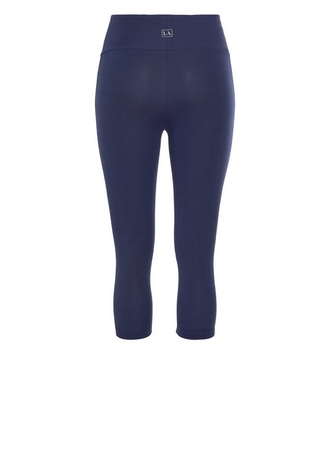 LASCANA Caprileggings mit breitem, weichen Bündchen – Bild 4 von 5