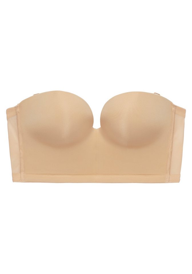 LASCANA Corsage, Push-up-BH, BH ohne Träger, Trägerloser BH, Multiway-BH mit Push-up-Kissen & Stützfunktion, große Größen – Bild 2 von 5