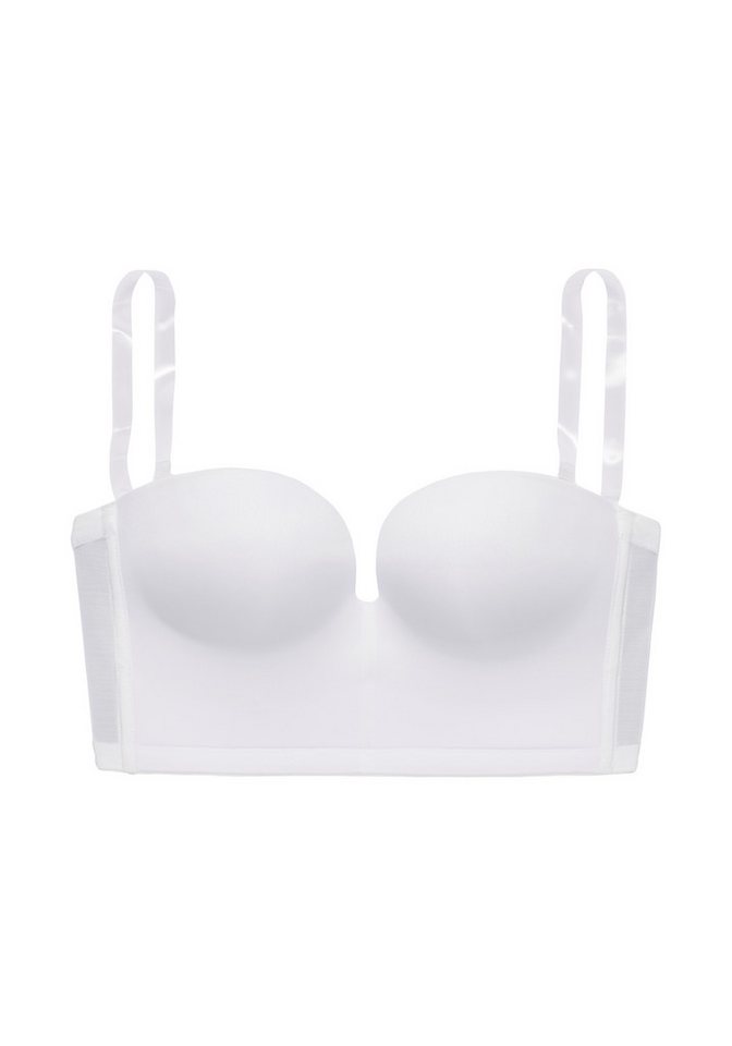 LASCANA Corsage, Push-up-BH, BH ohne Träger, Trägerloser BH, Multiway-BH mit Push-up-Kissen & Stützfunktion, große Größen – Bild 3 von 5