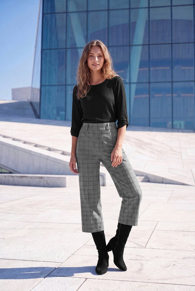 LASCANA Culotte mit Jacquard Strickmuster oder uni schwarz – Bild 3 von 5