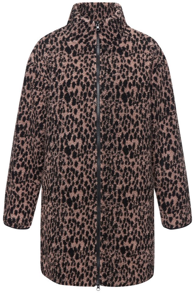 LASCANA Fleecejacke mit elegentem Leomuster – Bild 2 von 5