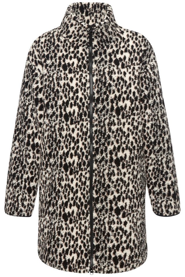 LASCANA Fleecejacke mit elegentem Leomuster – Bild 2 von 5