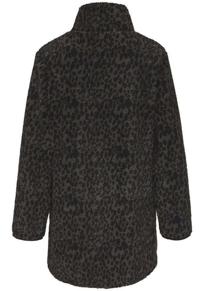 LASCANA Fleecejacke mit elegentem Leomuster – Bild 3 von 5